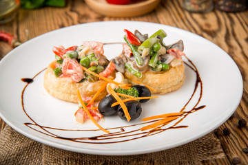 healthy food beautiful and tasty food on a plate