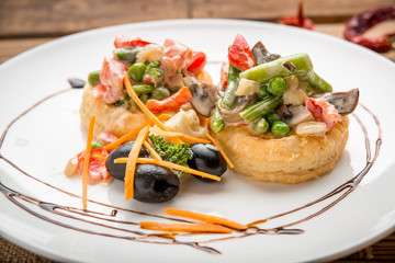 healthy food beautiful and tasty food on a plate