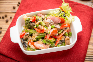 healthy food beautiful and tasty food on a plate