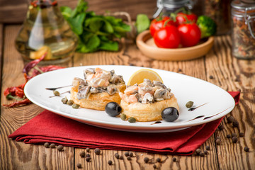 healthy food beautiful and tasty food on a plate