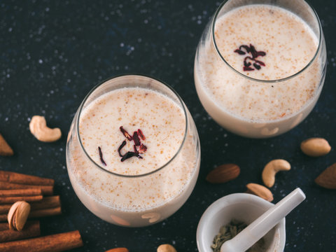 Holi festival Thandai or Sardai cold drink