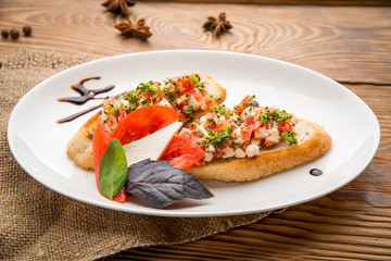 healthy food beautiful and tasty food on a plate