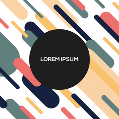 Abstract geometry background rounded style 01b