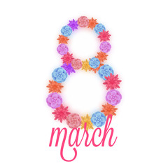 Happy Women's Day celebration design.