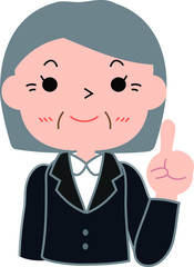 Granny Veteran Career Woman advice.eps