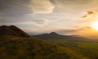 View from the top of Rana hill at sunrise.