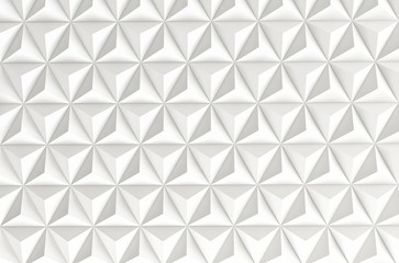 Abstract white geometrical background. 3D render