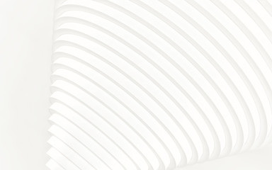 Abstract white geometrical background.3 D render