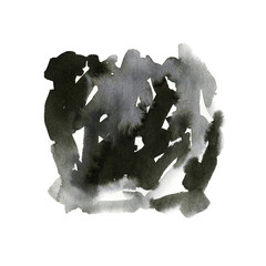Obraz premium Hand painted abstract watercolor shapes.