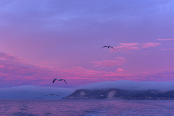 Beautiful California ocean sunrise.
