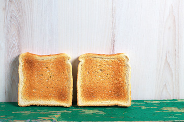 Slices of toast bread