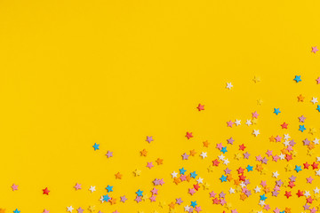 frame made of sweet confetti