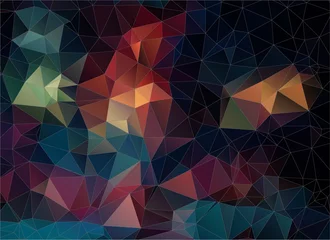 Poster Abstract color triangle background © igor_shmel