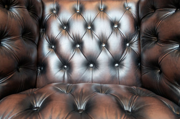 closeup black  leather luxurious sofa texture for background  . 