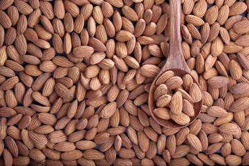 almonds with a spoon texture