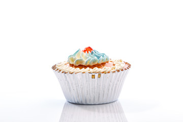 cup cake isolated on white