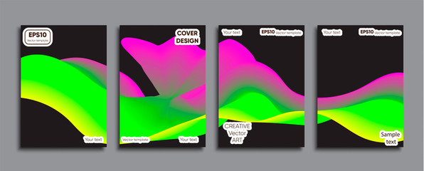 Creative colored cover. Cover design.