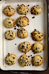 Butter cookies with chocolate
