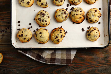 Butter cookies with chocolate chips