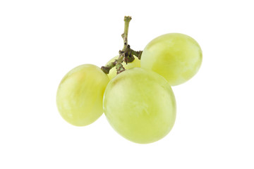 green grapes isolated on white background