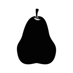 fresh pear fruit icon vector illustration design