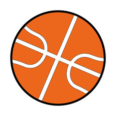 basketball balloon isolated icon vector illustration design