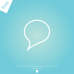 Speech bubble line icon