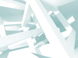 Abstract Modern White Architecture Background
