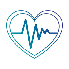 heart cardio isolated icon vector illustration design