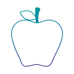 fresh apple fruit icon vector illustration design