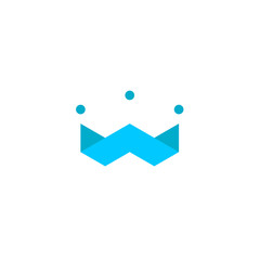 Fototapeta premium Geometric crown icon