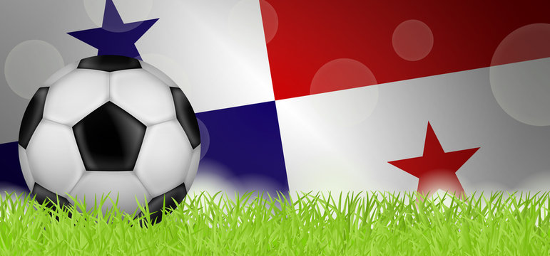 Fußballwiese - Flagge von Panama