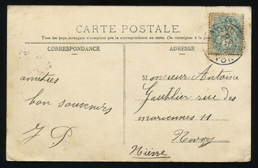 old French postcard