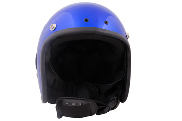 Retro helmet on a white background