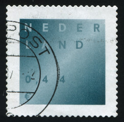 Netherlands retro stamp