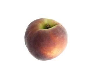 peach on white background