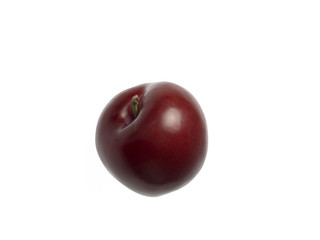 plum on white background
