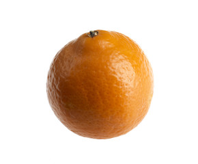 tangerine on white background