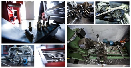 repair tools collage