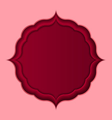 Valentines heart. Decorative heart background with valentines hearts. concept love and valentine day, paper art style.