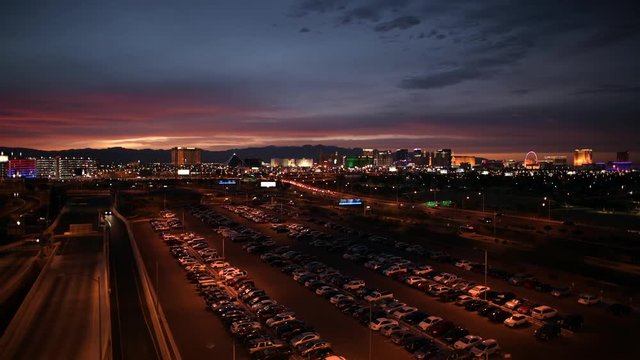 November 9, 2017. Scenic Sunset Vista in City of Las Vegas, Nevada, United States of America.