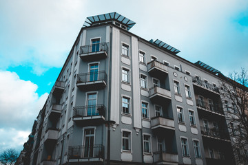 Obraz premium grey corner house at germany