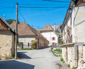 Fototapeta na wymiar Houses in Chichilianne in France