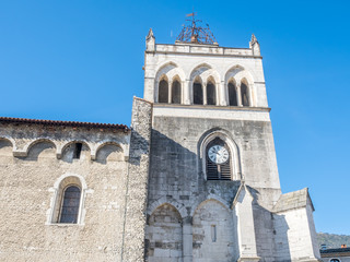 Fototapeta premium Exterior architecture of church in Die, France