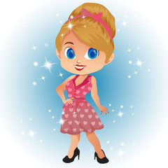 avatar cartoon with vintage dress