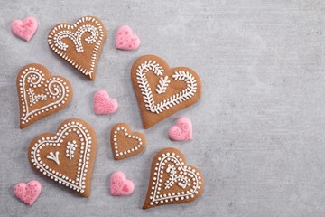 Gingerbread hearts.