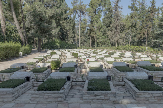  Herzel In Jerusalem. Israel War Cemetery IDF