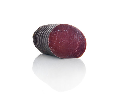 Bresaola On White Background