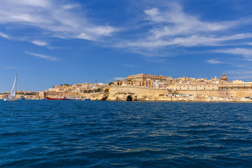 Valletta. The old harbor and port.