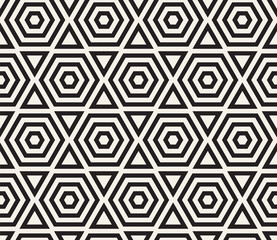 Vector seamless pattern. Modern stylish abstract texture. Repeating geometric tiling from striped elements..